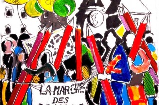 La marche des crayons